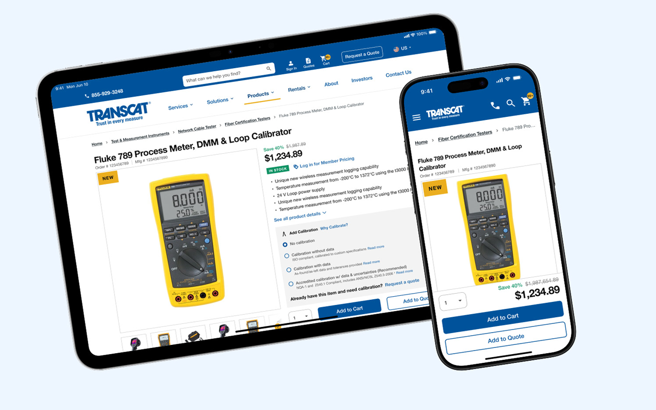 Transcat eCommerce workflow modernization